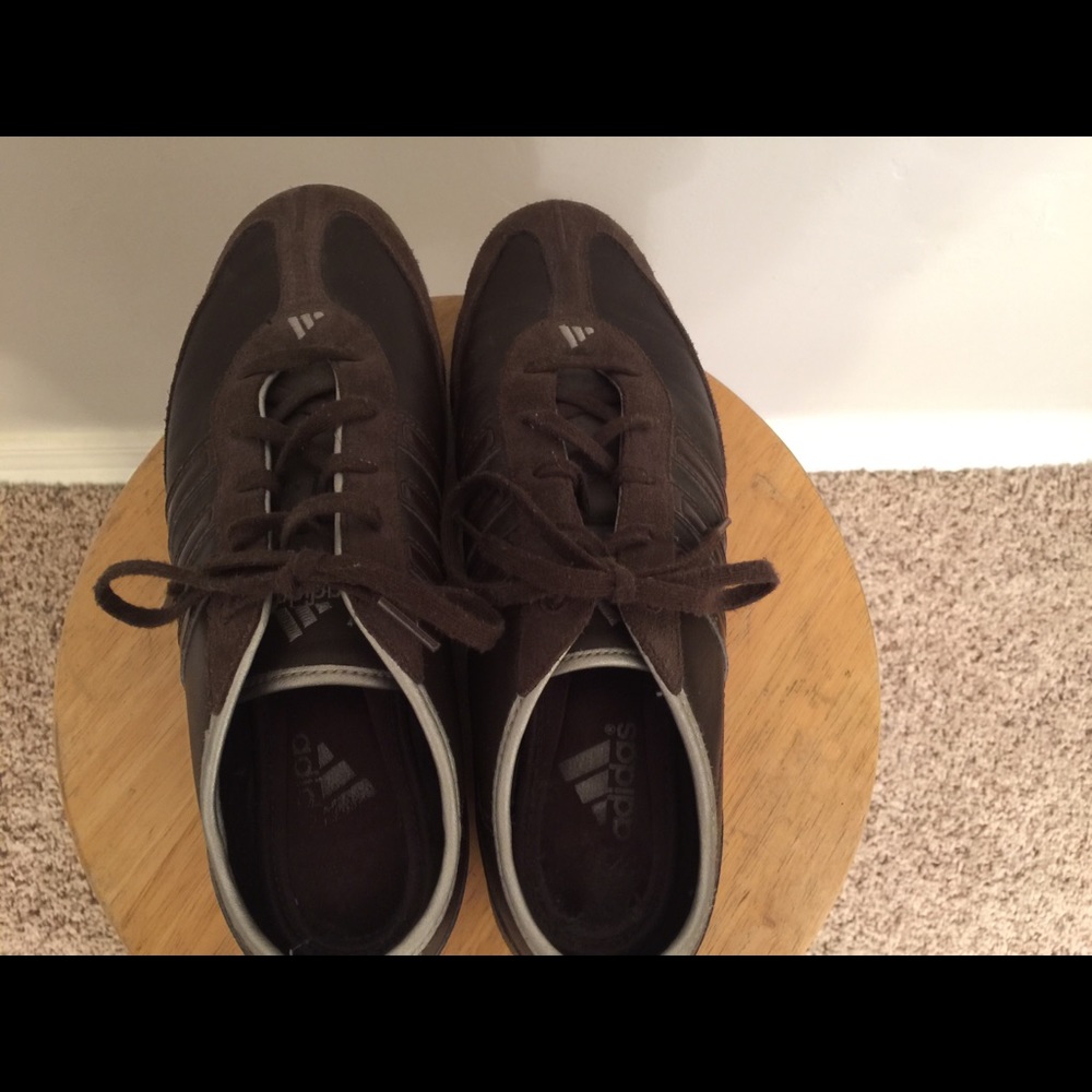 Adidas brown driving shoes